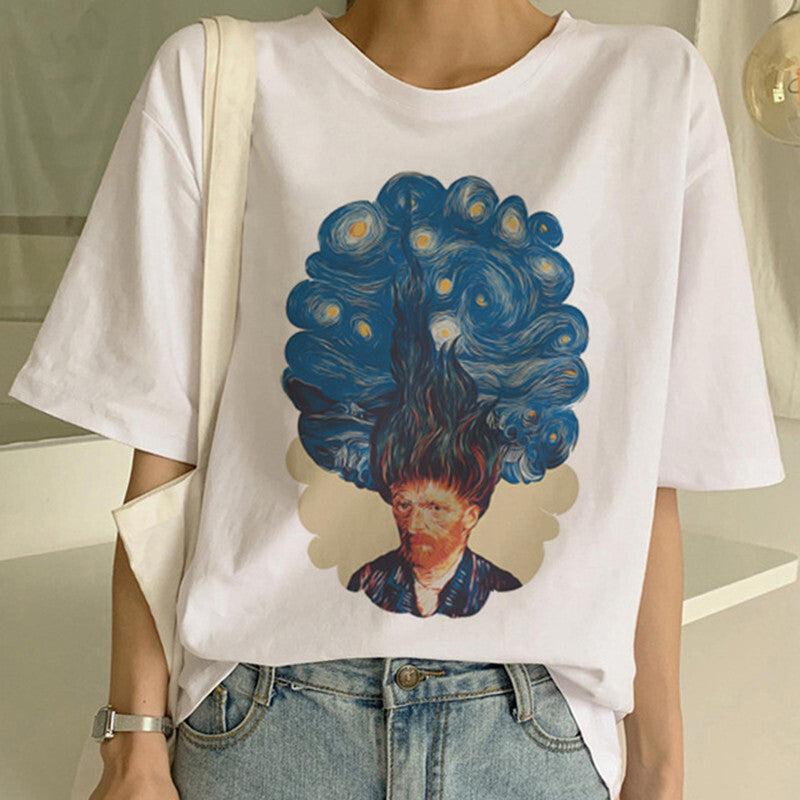 Camiseta con estampado de Van Gogh