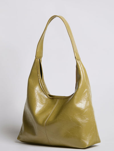 Bolso de mano Scarlett de piel desgastada