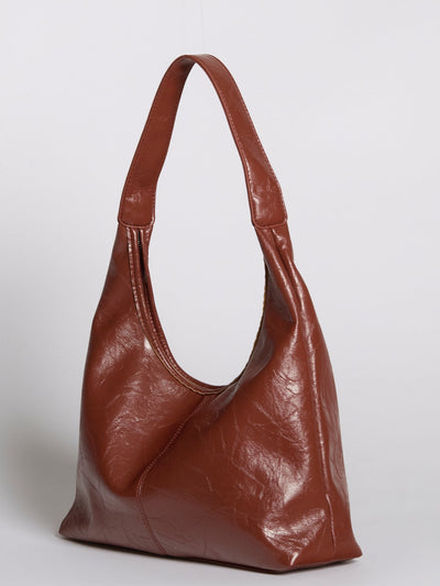 Bolso de mano Scarlett de piel desgastada