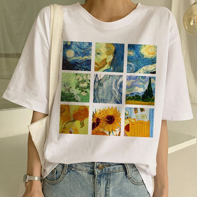 Camiseta con estampado de Van Gogh