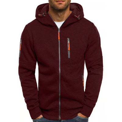 Chaqueta deportiva con capucha para hombre