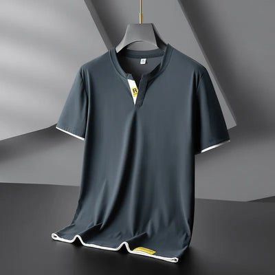 Camiseta de hombre Cooling Ice Silk con cuello redondo