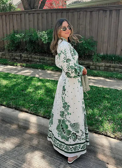 Estefanie - Maxi Vestido Elegancia Botánica