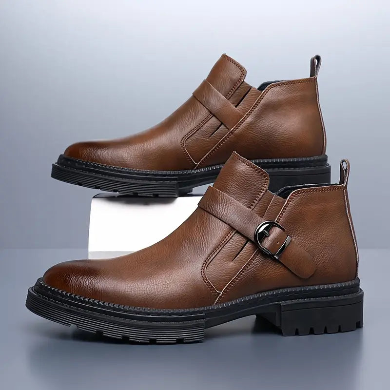 Liam | Botas ranger de piel para hombre