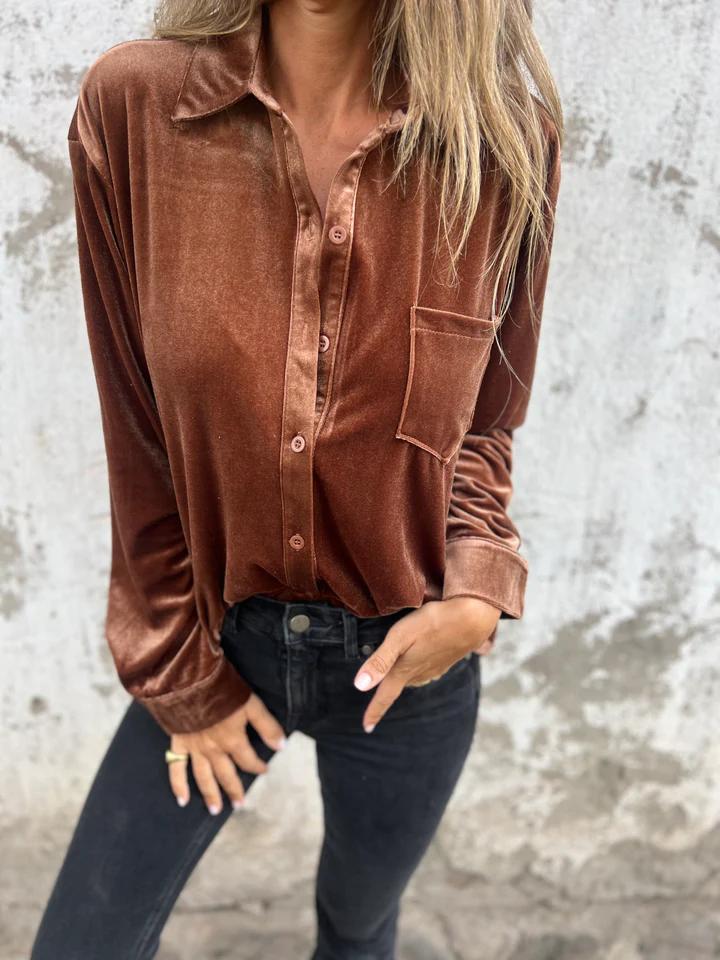 Estelle | Blusa de terciopelo trending