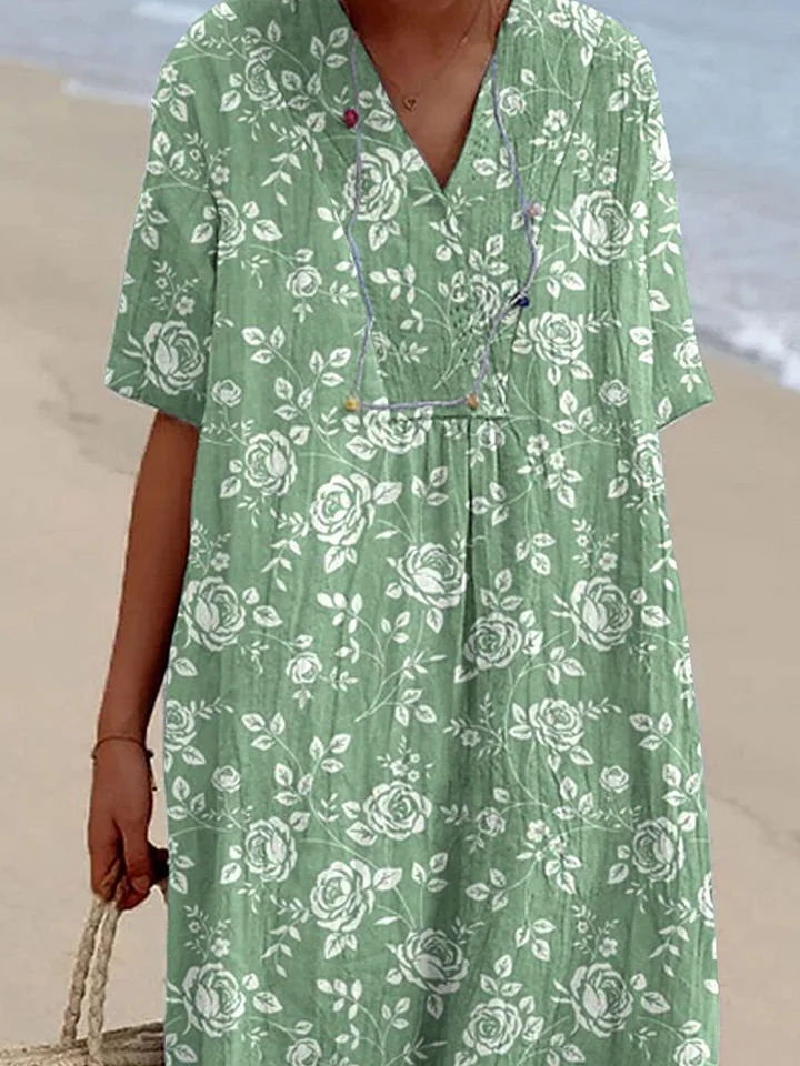 Noelia - Vestido de playa con estampado floral